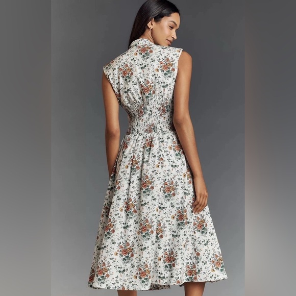 Anthropologie The Tommie Zip-Front Midi Dress size XL EUC - Picture 2 of 5